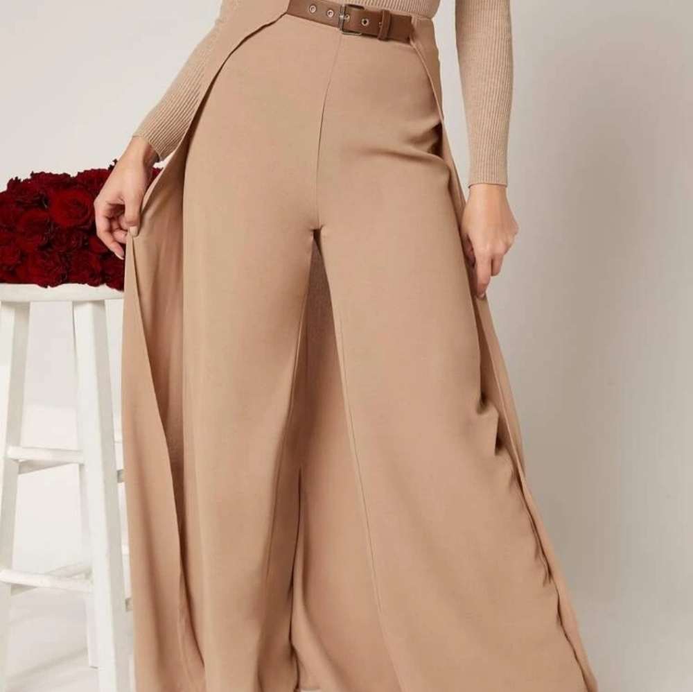 Belted Pants with attached skirt🥰